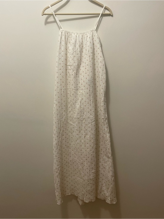 H&M Dresses & Skirts - H&M DIVIDED White Gauze Seersucker Spaghetti-Strap Maxi Dress